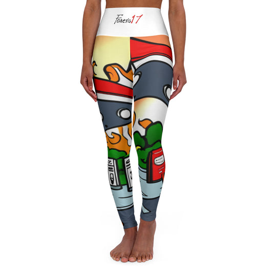 Forveva17 High Waisted Yoga Leggings (AOP)