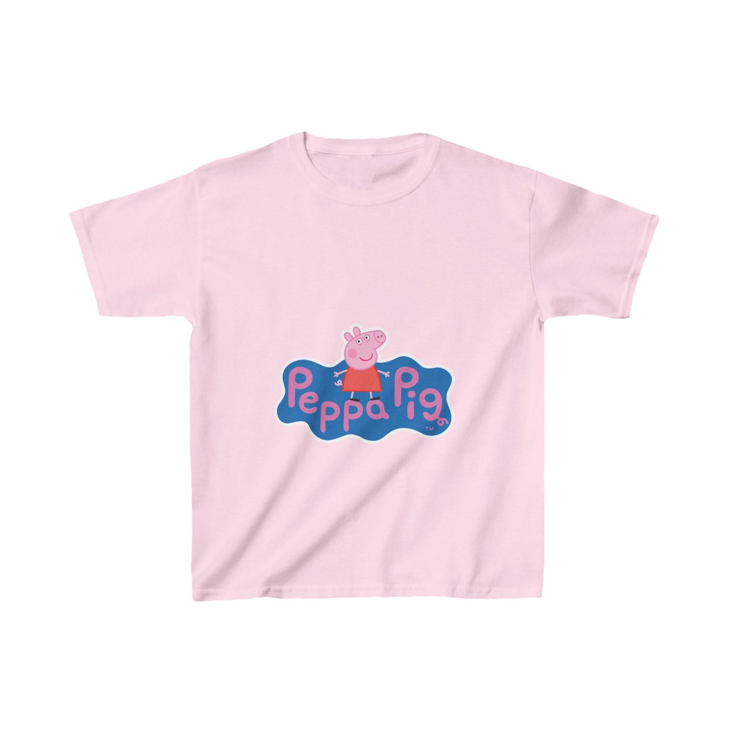 Peppa Pig Kids Heavy Cotton Tee - Fun Green T-Shirt for Young Fans