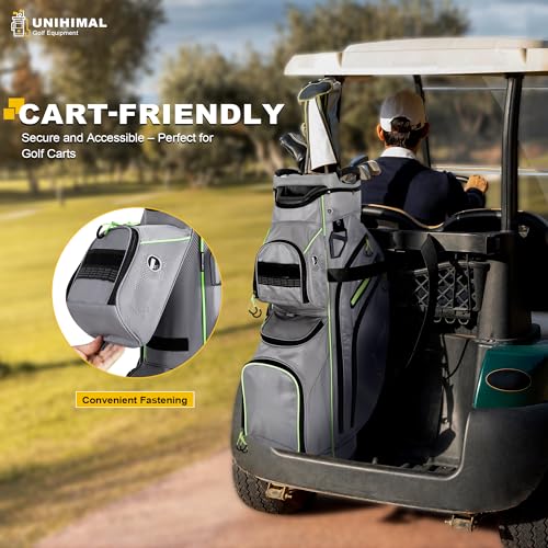 Golf Cart Bag, 15 Way Organizer Divider Top with Handles and Rain Cover