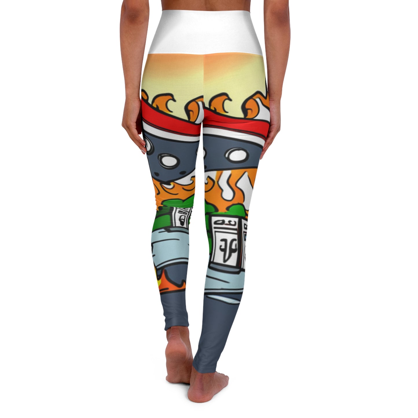 Foreva17 High Waisted Yoga Leggings (AOP)